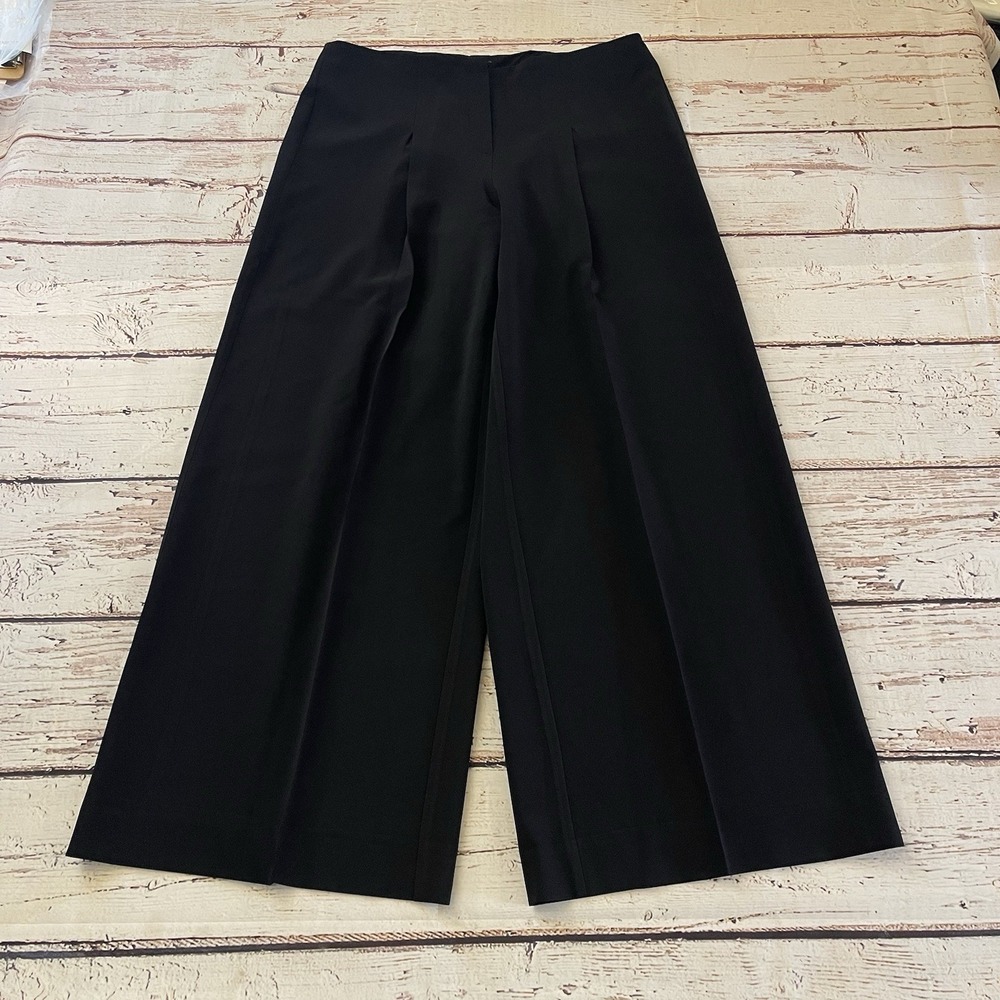 Elm Design Ultra Wide Leg Pleated Sleek Trousers Pants Women's Size 2 Inseam 30"